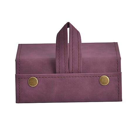 3 Slot Multipurpose Foldable Travel Organizer with Handle (Size 16x12x6 cm) - Maroon