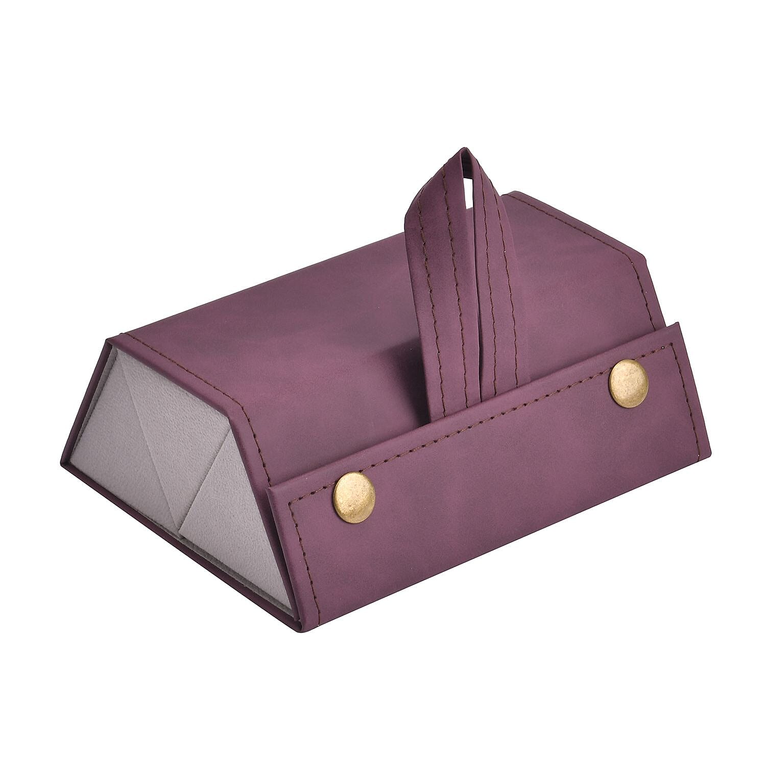 3 Slot Multipurpose Foldable Travel Organizer with Handle (Size 16x12x6 cm) - Maroon