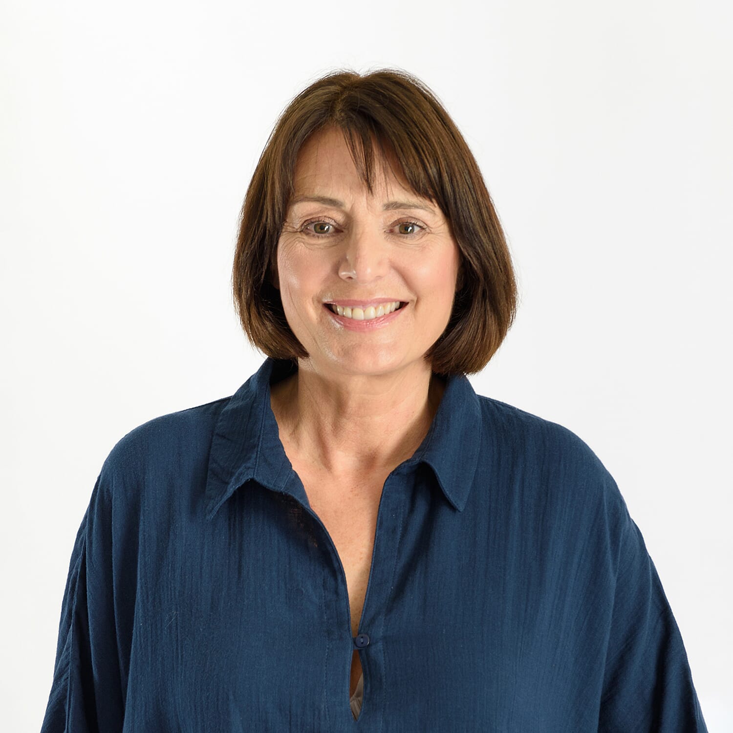 Tamsy 100% Cotton Oversized Top with Pockets (One Size) - Navy