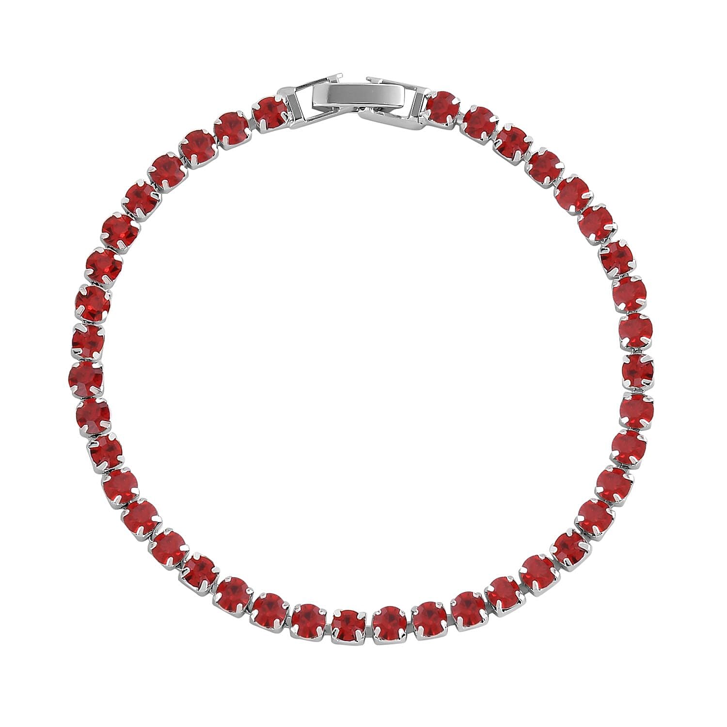 Mega Deal-  Jewellery Organizer with 6 Manicure Set with a  Bracelet (Size 7.5 cm) - Red