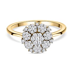 Close Out- 9K Gold Diamond (G-H) Cluster Ring