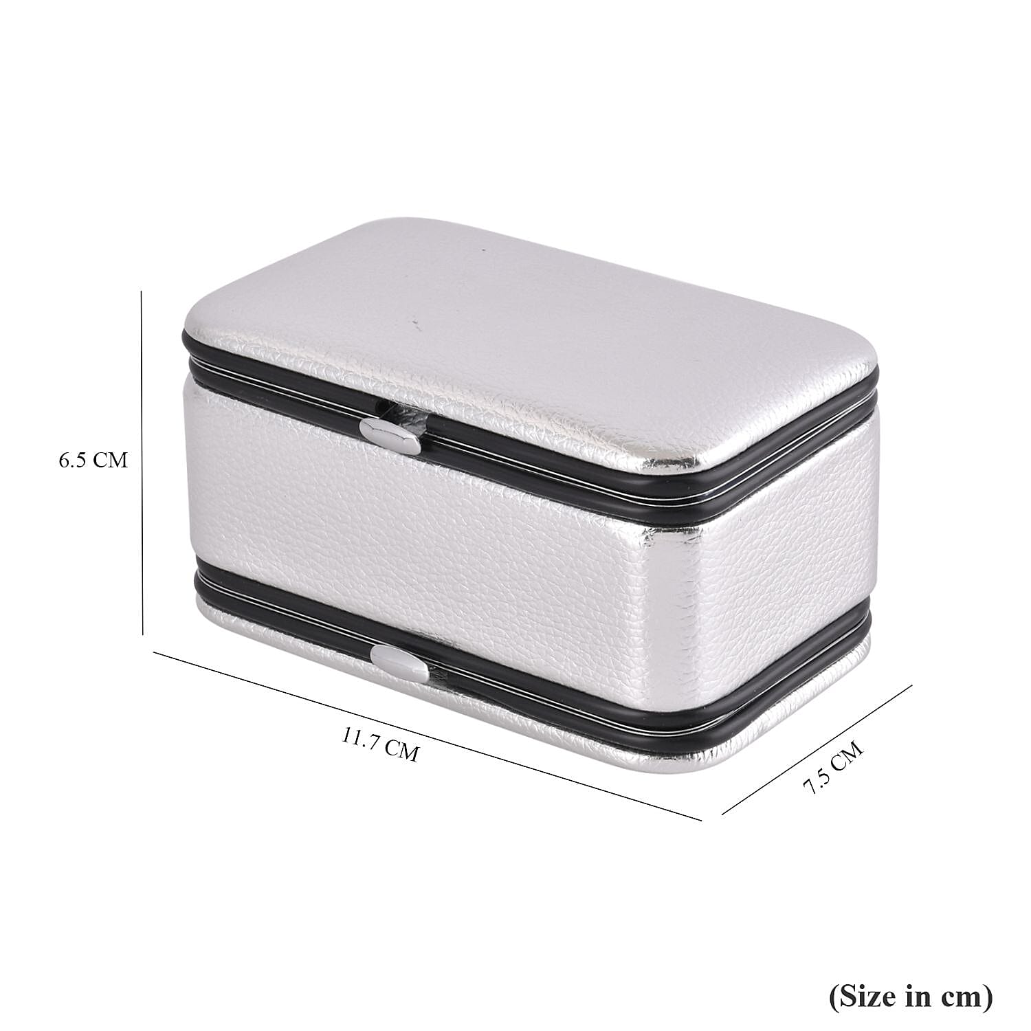 Mega Deal-  Jewellery Organizer with 6 Manicure Set with a  Bracelet (Size 7.5) - Silver