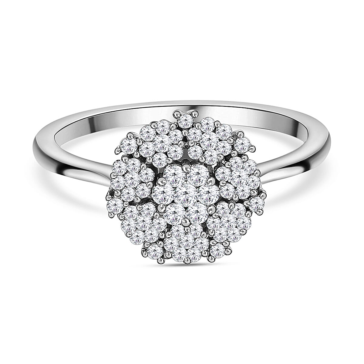 Close Out- 9K Gold Diamond (G-H) Cluster Ring