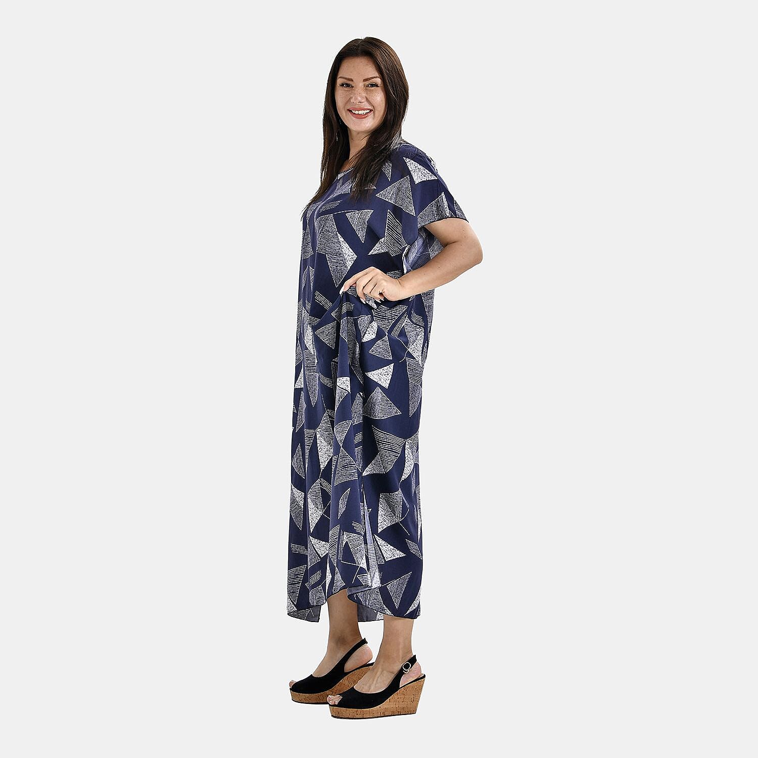 Closeout Deal 100% Viscose  (One Size 8-20) - Navy