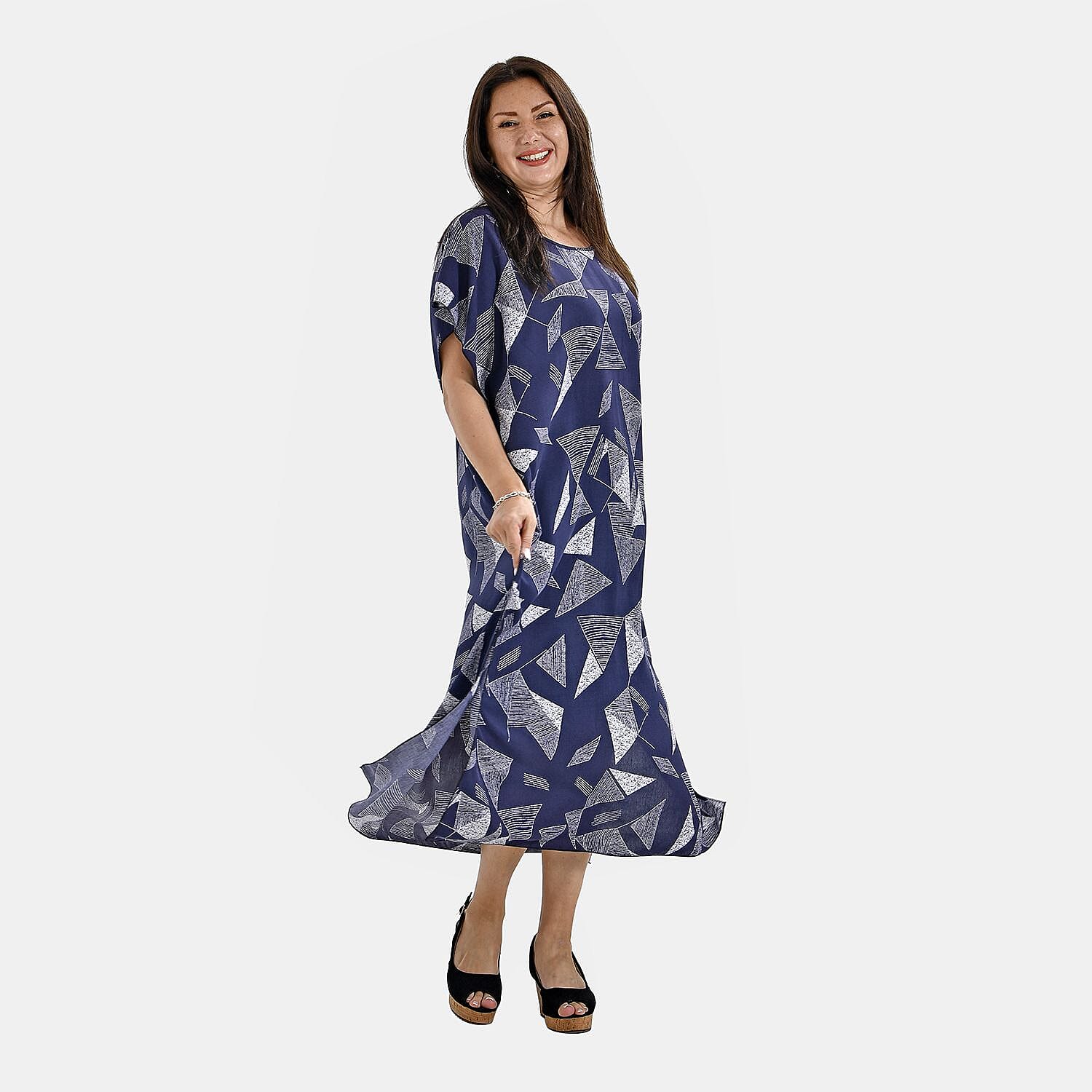 Closeout Deal 100% Viscose  (One Size 8-20) - Navy