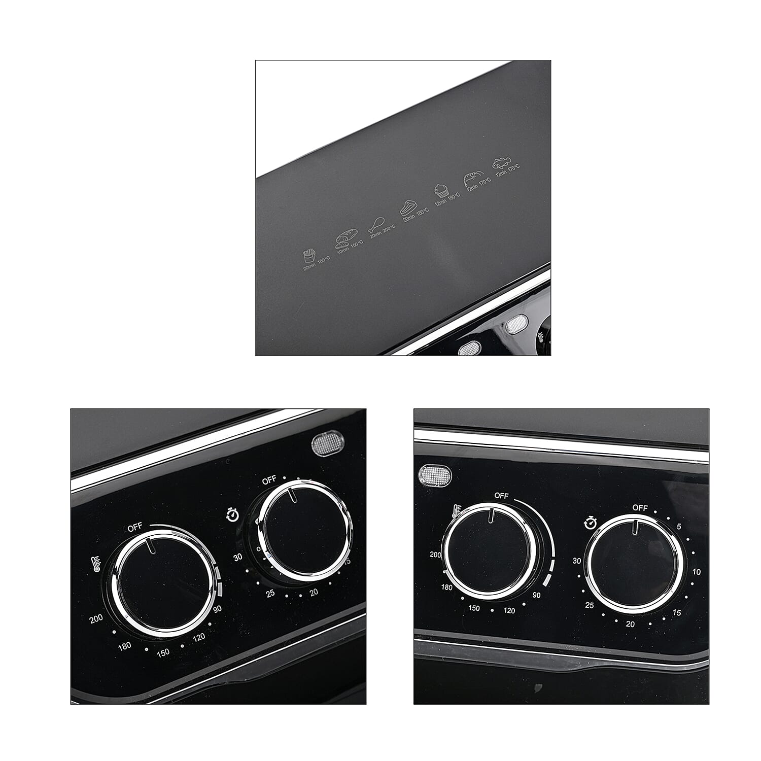 Homesmart Dual Air Fryer - Air Fry, Roast, Bake, Reheat - Uses little to no oil, Dishwasher Safe  (4L-4L Draws - 2x1400W) - Black