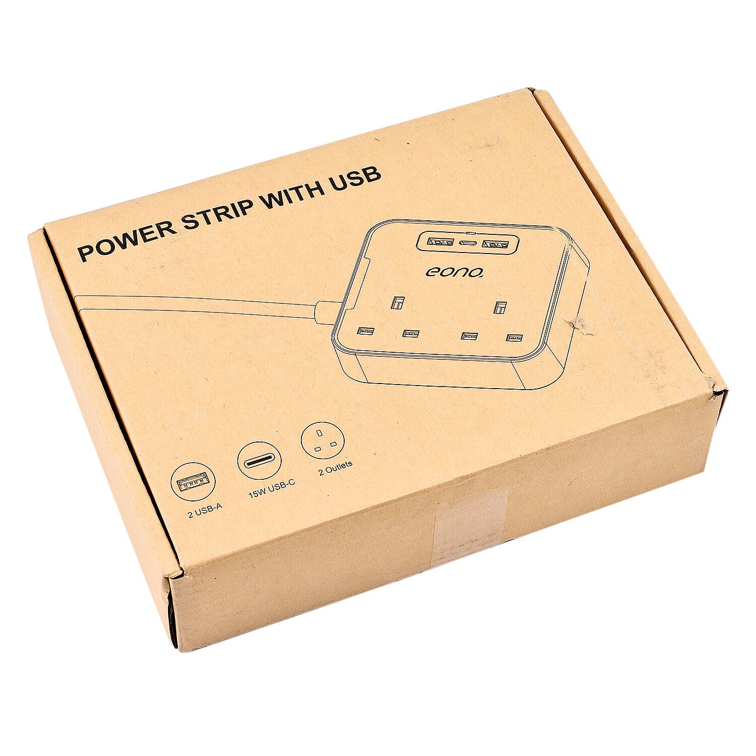 Close Out Deal - Extension Lead with USB (Cable Length - 180 cm)- White