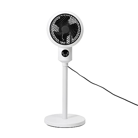 Energy Effiicient Low Noise Super Powerful Air Circulation Fan with Remote Control (35W) - White 88cm