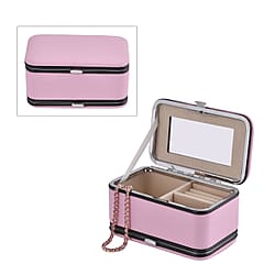 Mega Deal-  Jewellery Organizer with 6 Manicure Set with a  Bracelet (Size 7.5 cm) - Red