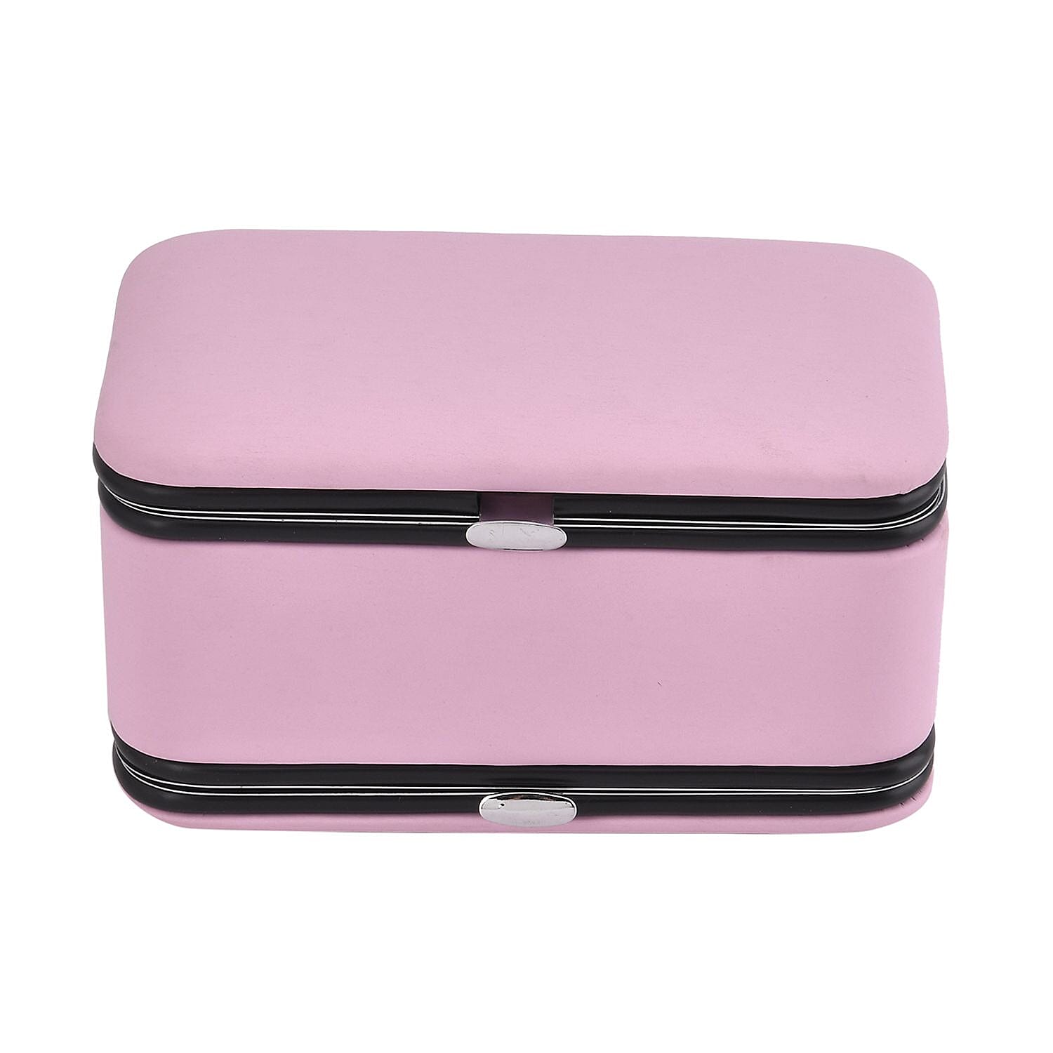 Mega Deal-  Jewellery Organizer with 6 Manicure Set with a  Bracelet (Size 7.5) - Pink