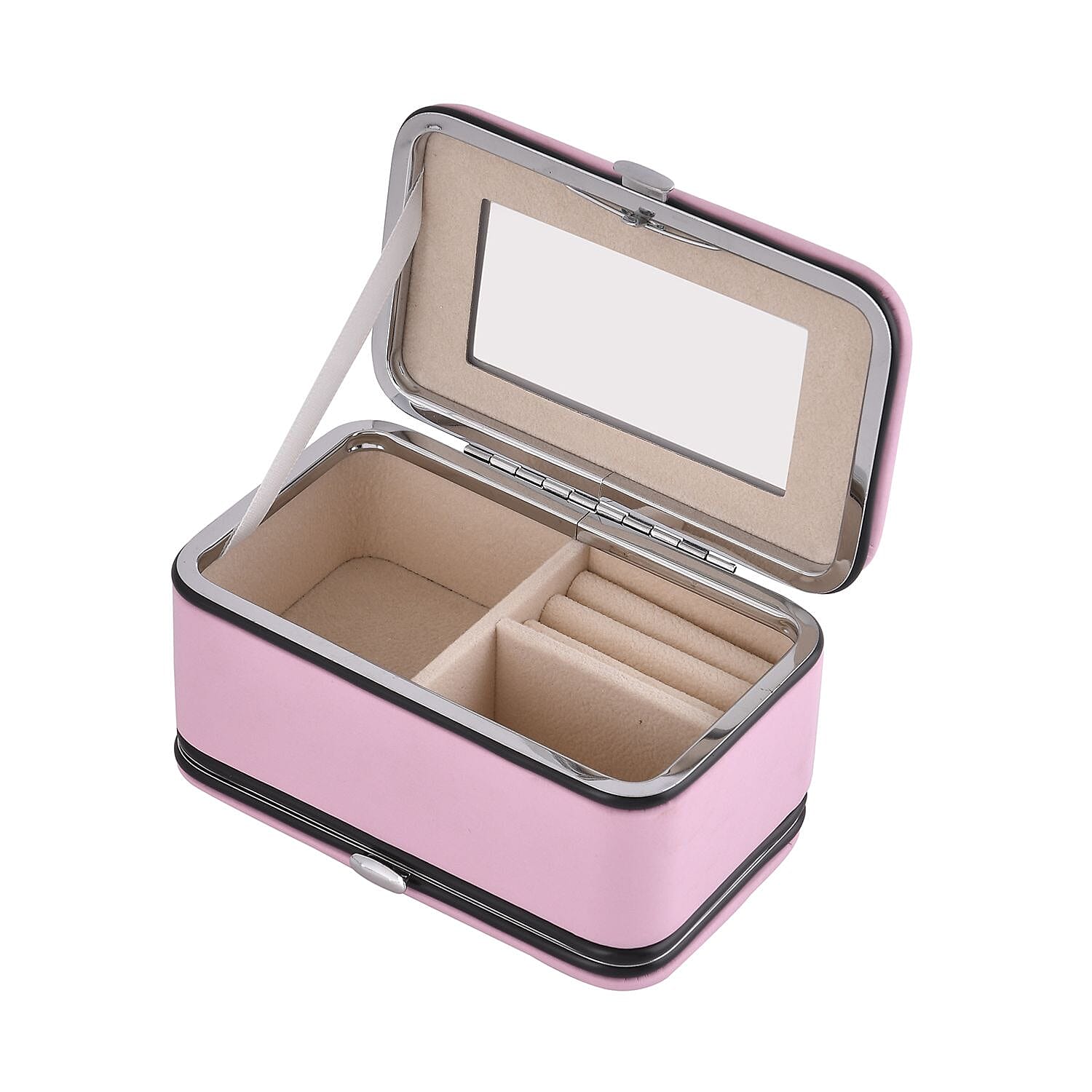 Mega Deal-  Jewellery Organizer with 6 Manicure Set with a  Bracelet (Size 7.5) - Pink