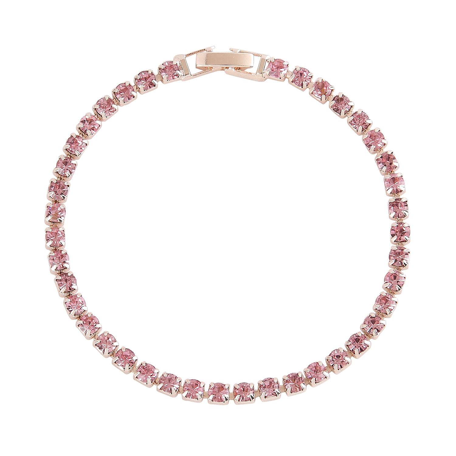 Mega Deal-  Jewellery Organizer with 6 Manicure Set with a  Bracelet (Size 7.5) - Pink