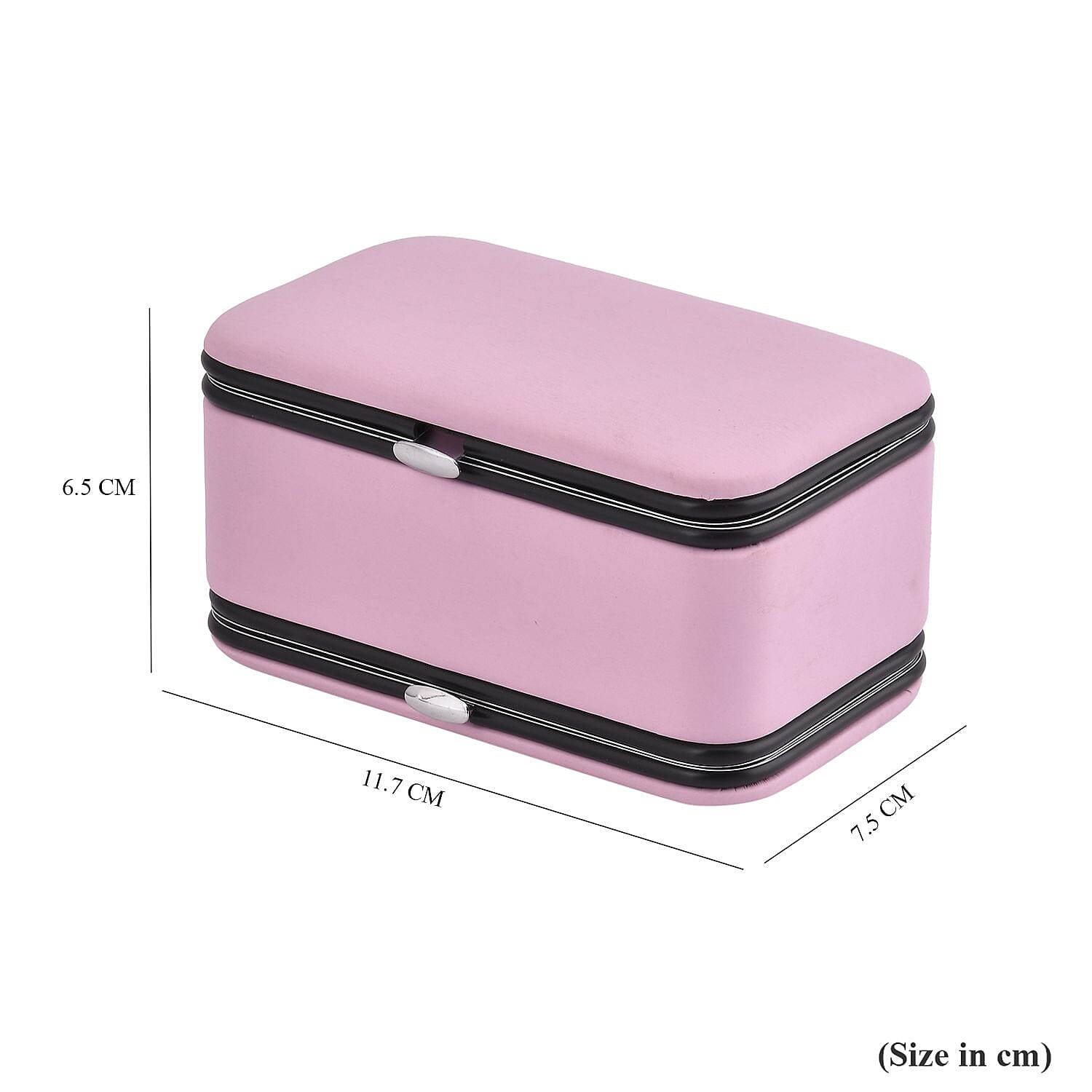 Mega Deal-  Jewellery Organizer with 6 Manicure Set with a  Bracelet (Size 7.5) - Pink