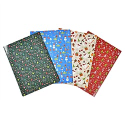 Set of 40 Pieces (10 Pieces x 4 Styles) Wrapping Papers (Size - 74x51 cm) - Multi