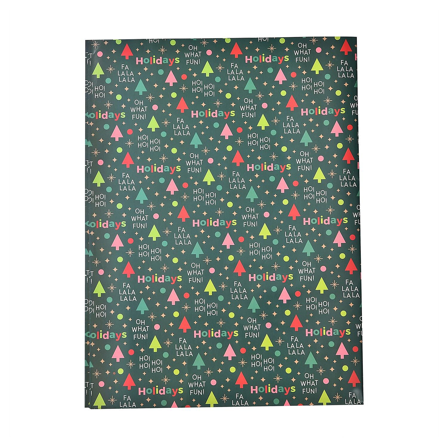 Set of 40 Pieces (10 Pieces x 4 Styles) Wrapping Papers (Size - 74x51 cm) - Multi