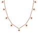 18K Vermeil Rose Gold Plated Sterling Silver Necklace (Size - 18) with Lobster Lock