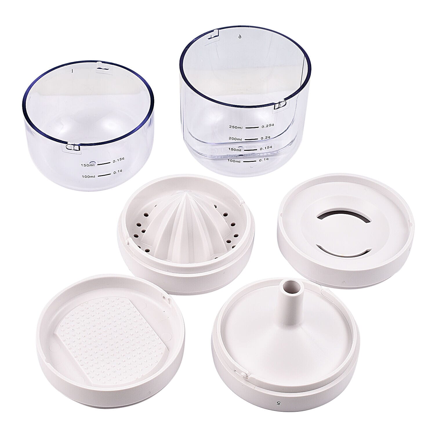 Nutrifresh 6 in 1 Multifunction Cups (Size 19x8 cm) - Orange