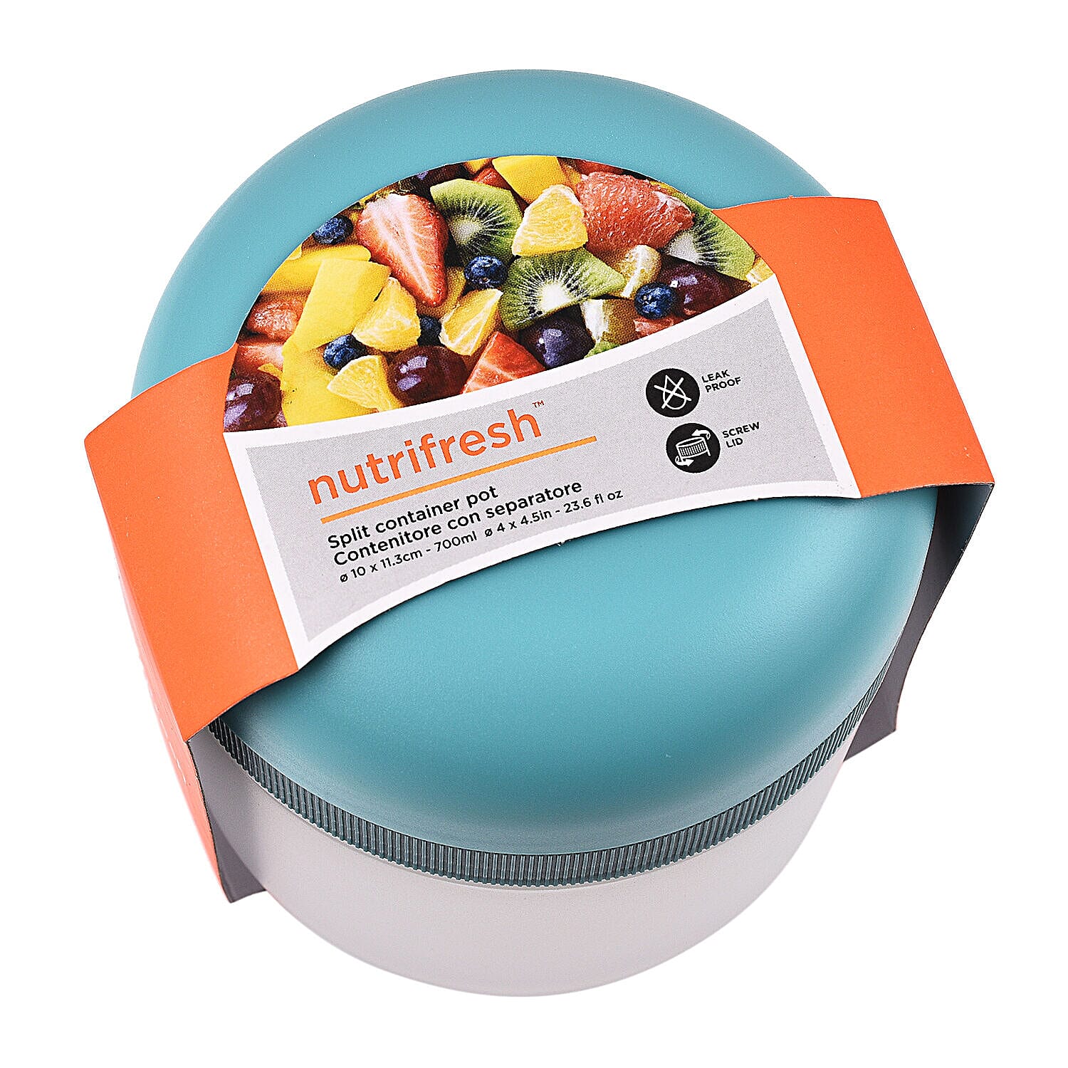 Nutrifresh Split Container Pot (700ml) - Blue