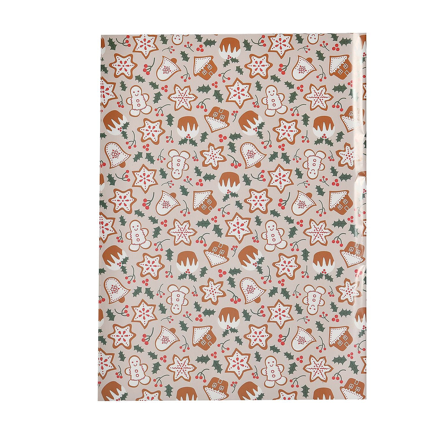 Set of 40 Pieces (10 Pieces x 4 Styles) Wrapping Papers (Size - 74x51 cm) - Multi