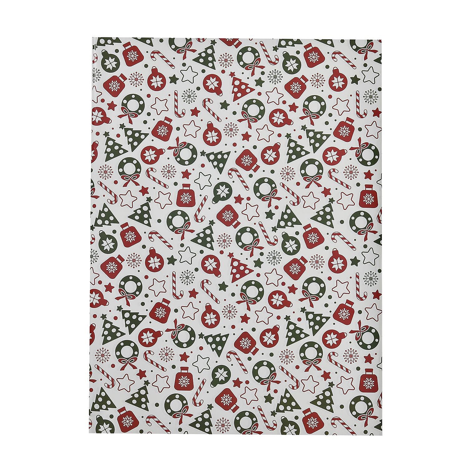 Set of 40 Pieces (10 Pieces x 4 Styles) Wrapping Papers (Size - 74x51 cm) - Multi