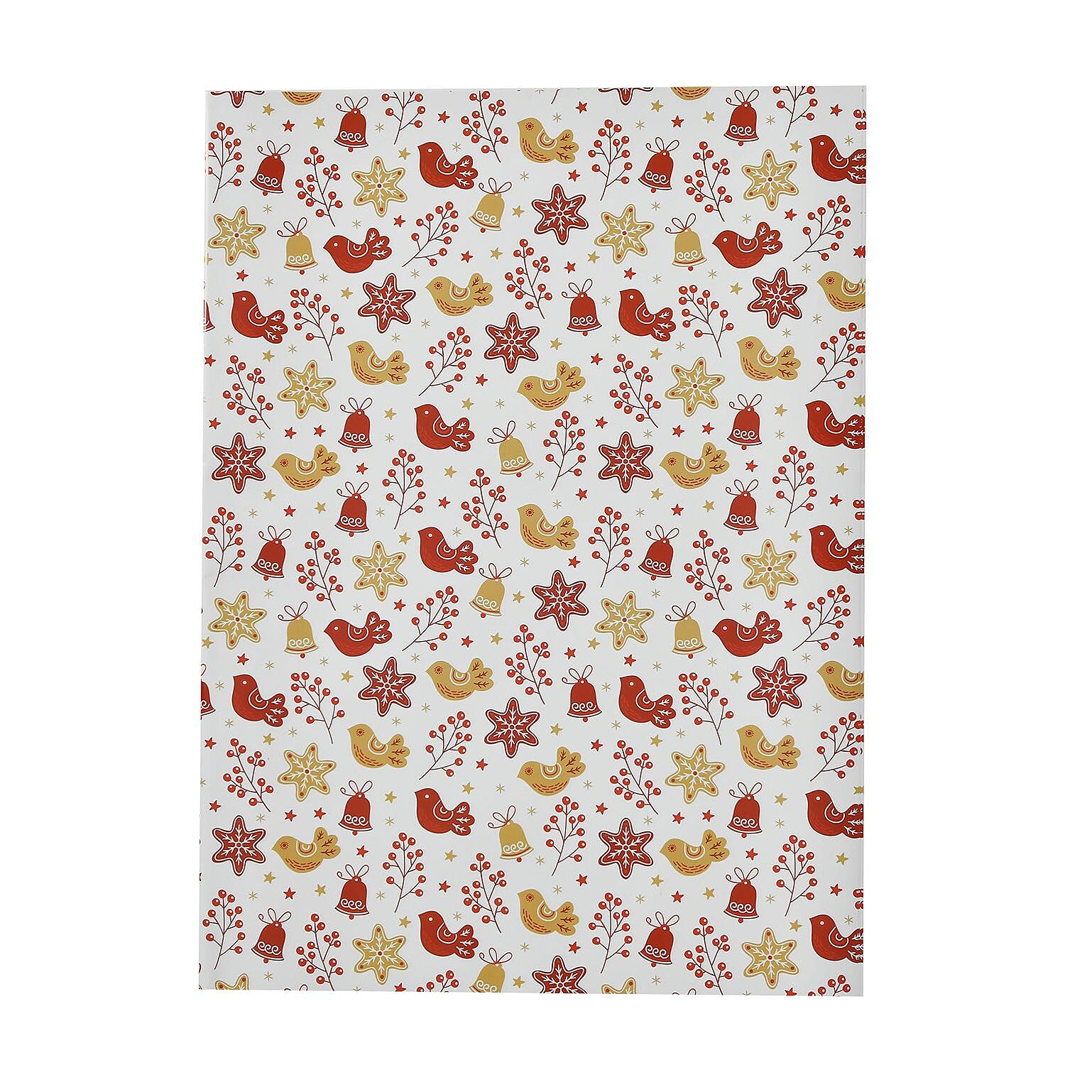 Set of 40 Pieces (10 Pieces x 4 Styles) Wrapping Papers (Size - 74x51 cm) - Multi