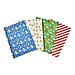 Set of 40 Pieces (10 Pieces x 4 Styles) Wrapping Papers (Size - 74x51 cm) - Multi