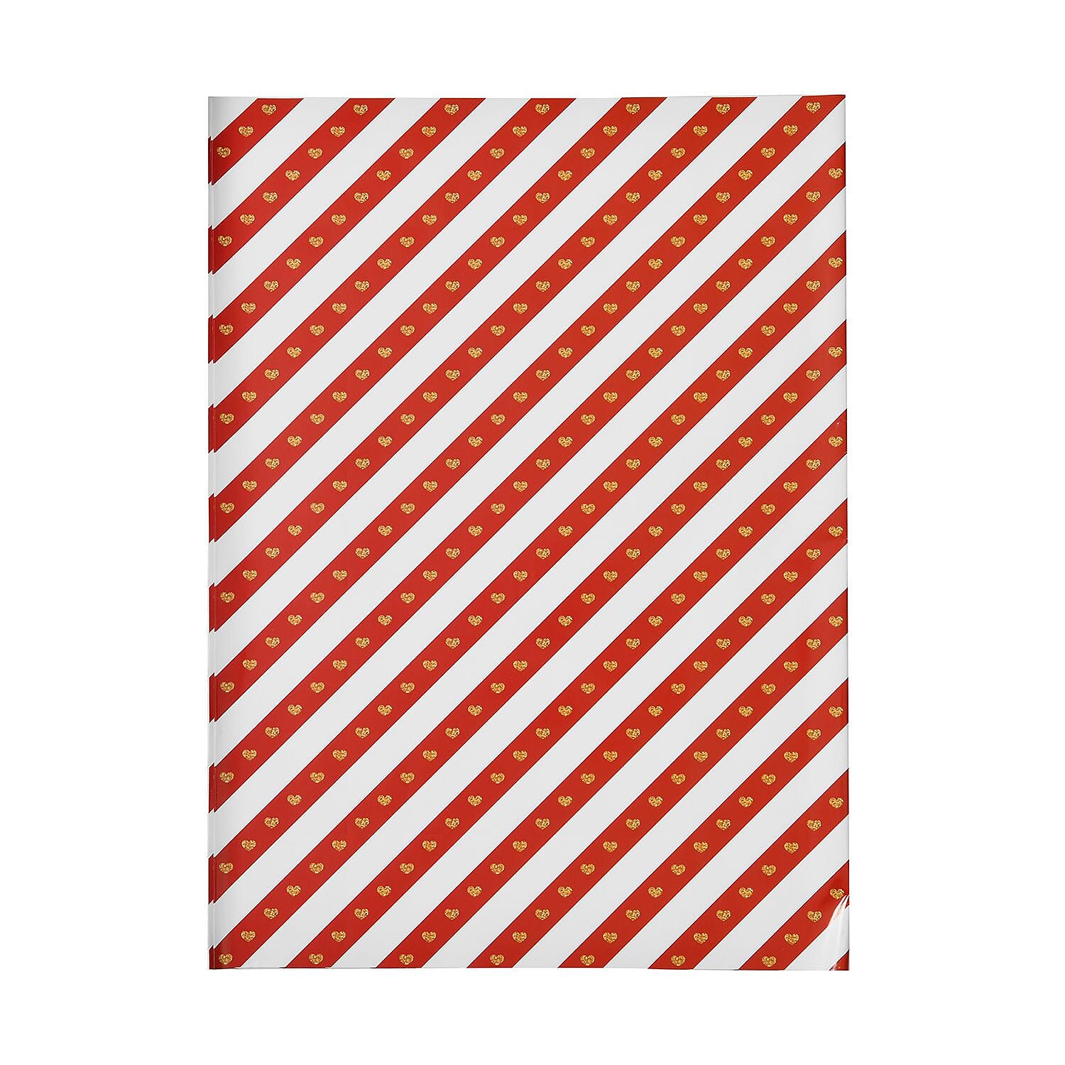 Set of 40 Pieces (10 Pieces x 4 Styles) Wrapping Papers (Size - 74x51 cm) - Multi