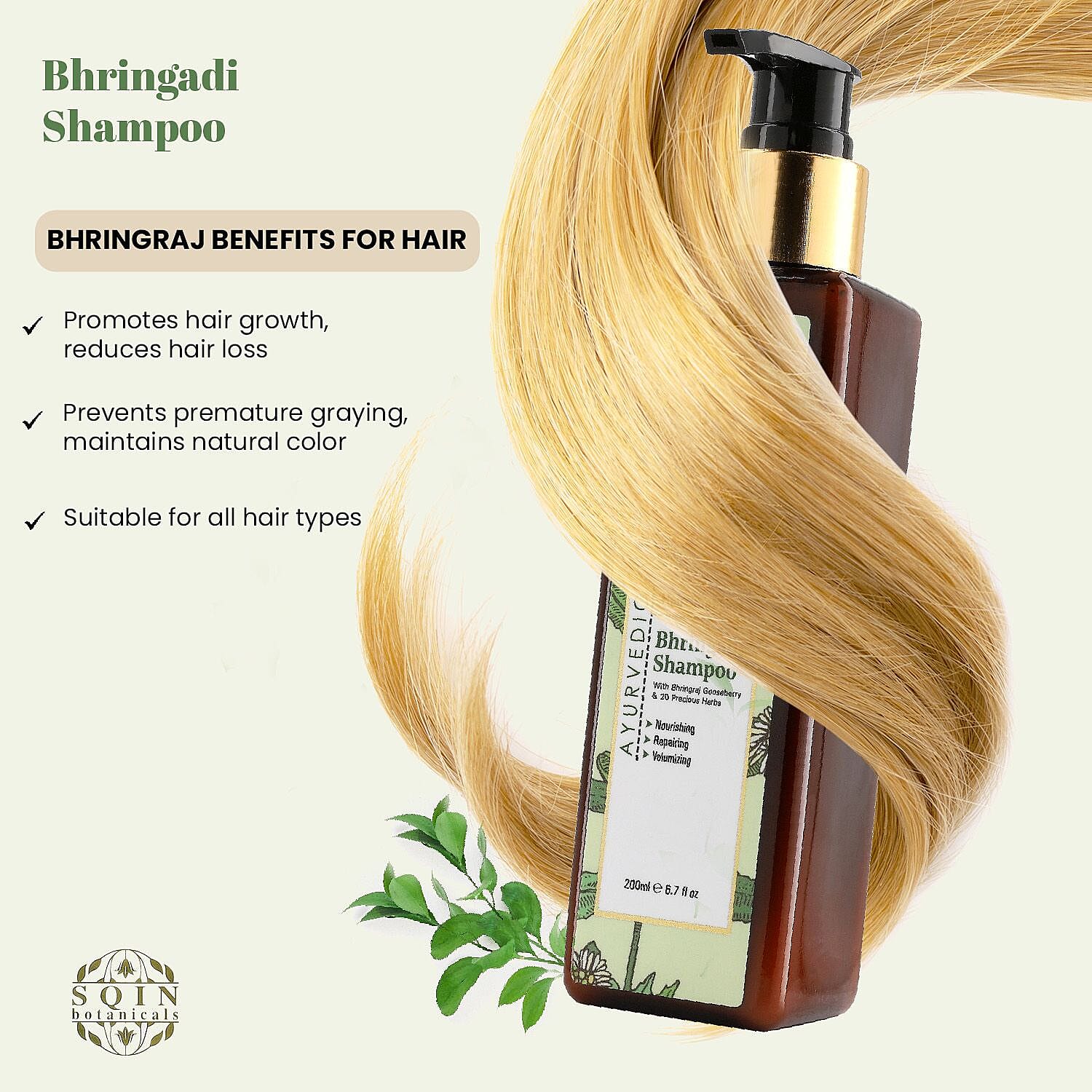 Bhringadi Ayurvedic Shampoo - 200 ml