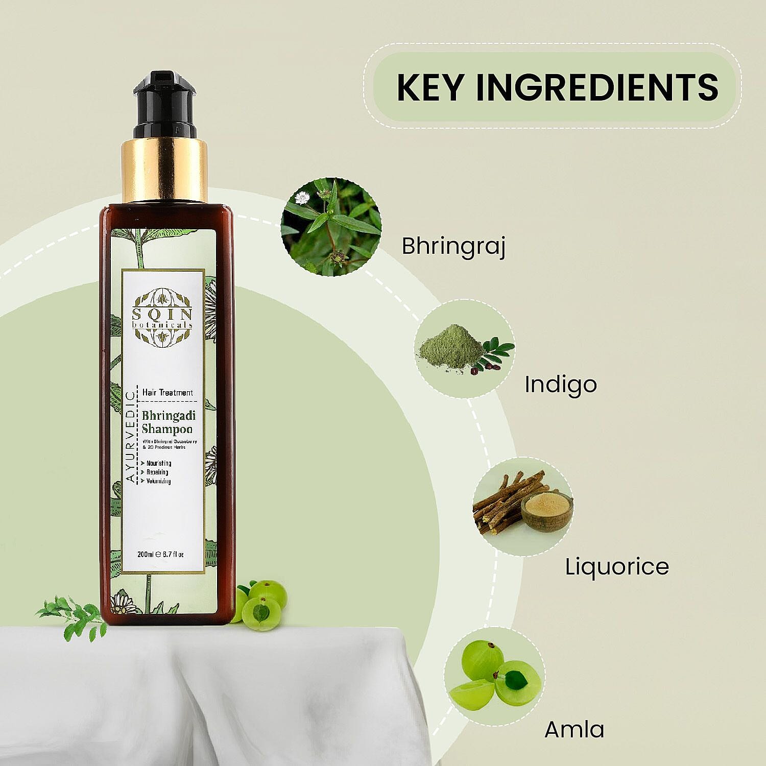 Bhringadi Ayurvedic Shampoo - 200 ml