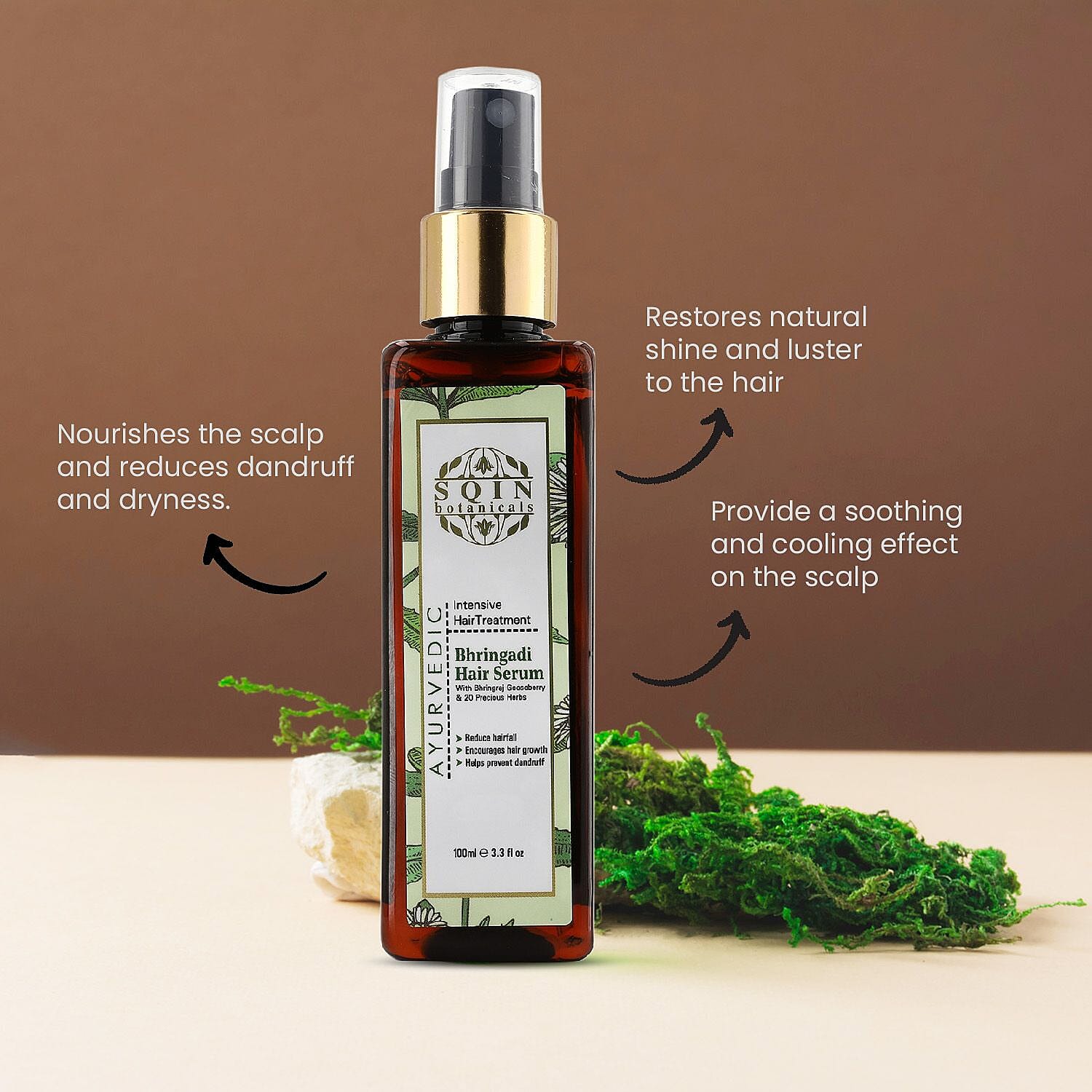 Bhringadi Ayurvedic Hair Serum - 100ml