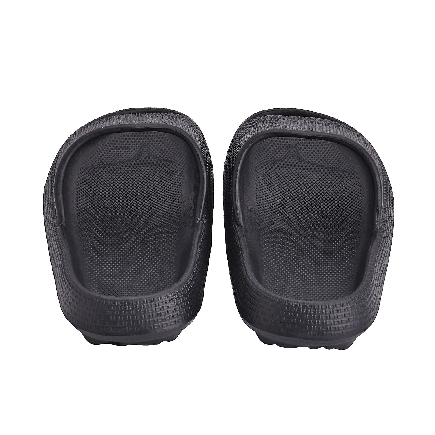 Eva Slippers for Men & Women (Size UK 3-4) - Black