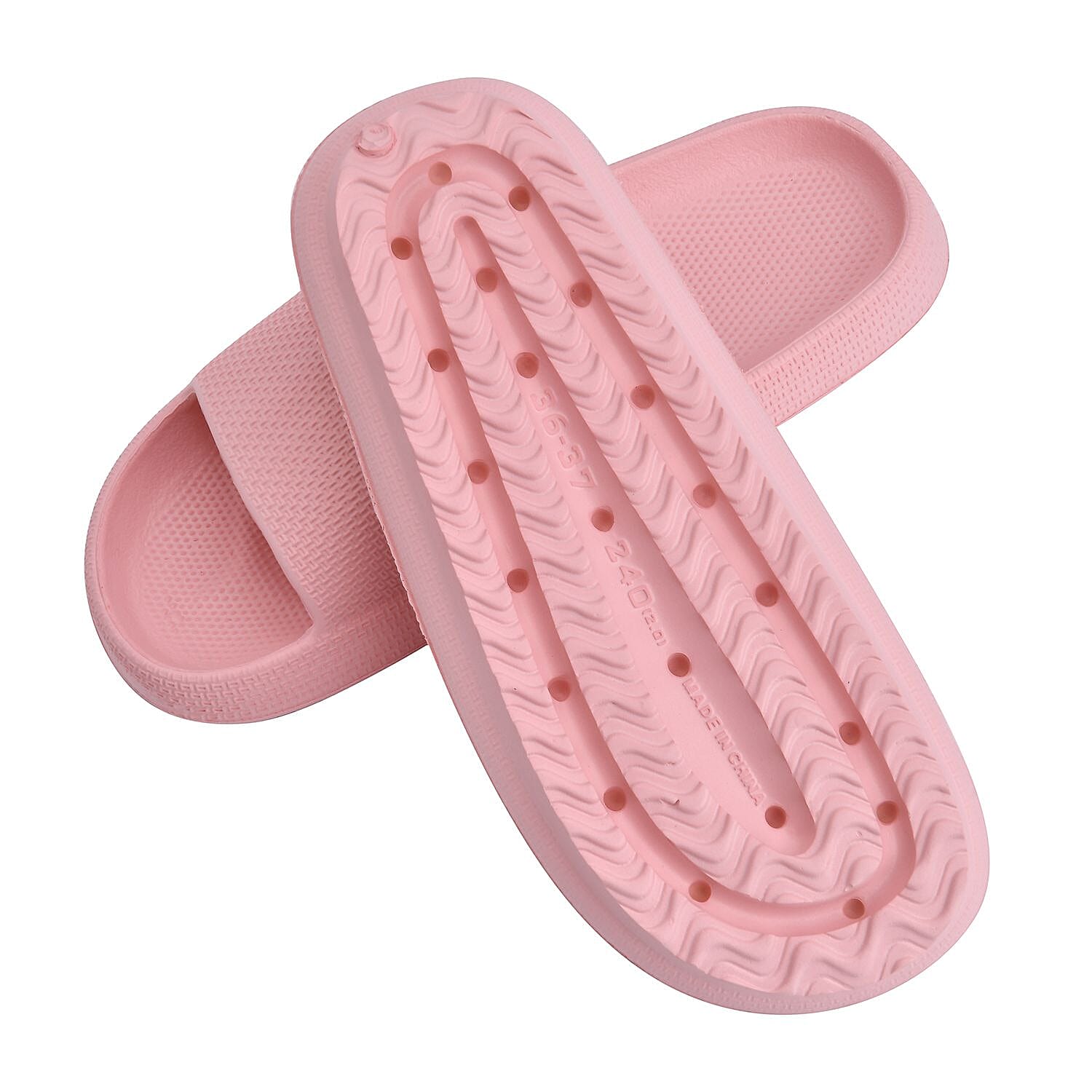 Eva Slippers for Men & Women (Size UK 3-4) - Black