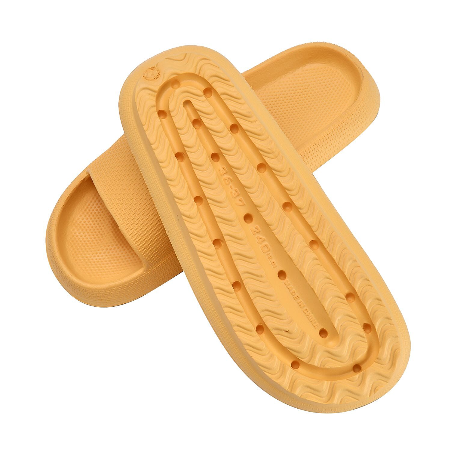 Eva Slippers for Men & Women (Size UK 3-4) - Black