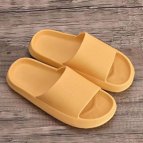 Eva Sliders (Size UK 7-8) - Yellow