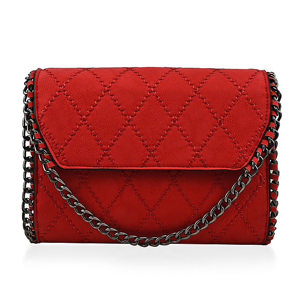 Hong Kong Closeout Deal - Chain Trim Crossbody Bag with Shoulder Strap ...