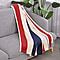 Super Soft Multi Colour Stripe Pattern Big Size Blanket (200x150 cm) - Multi
