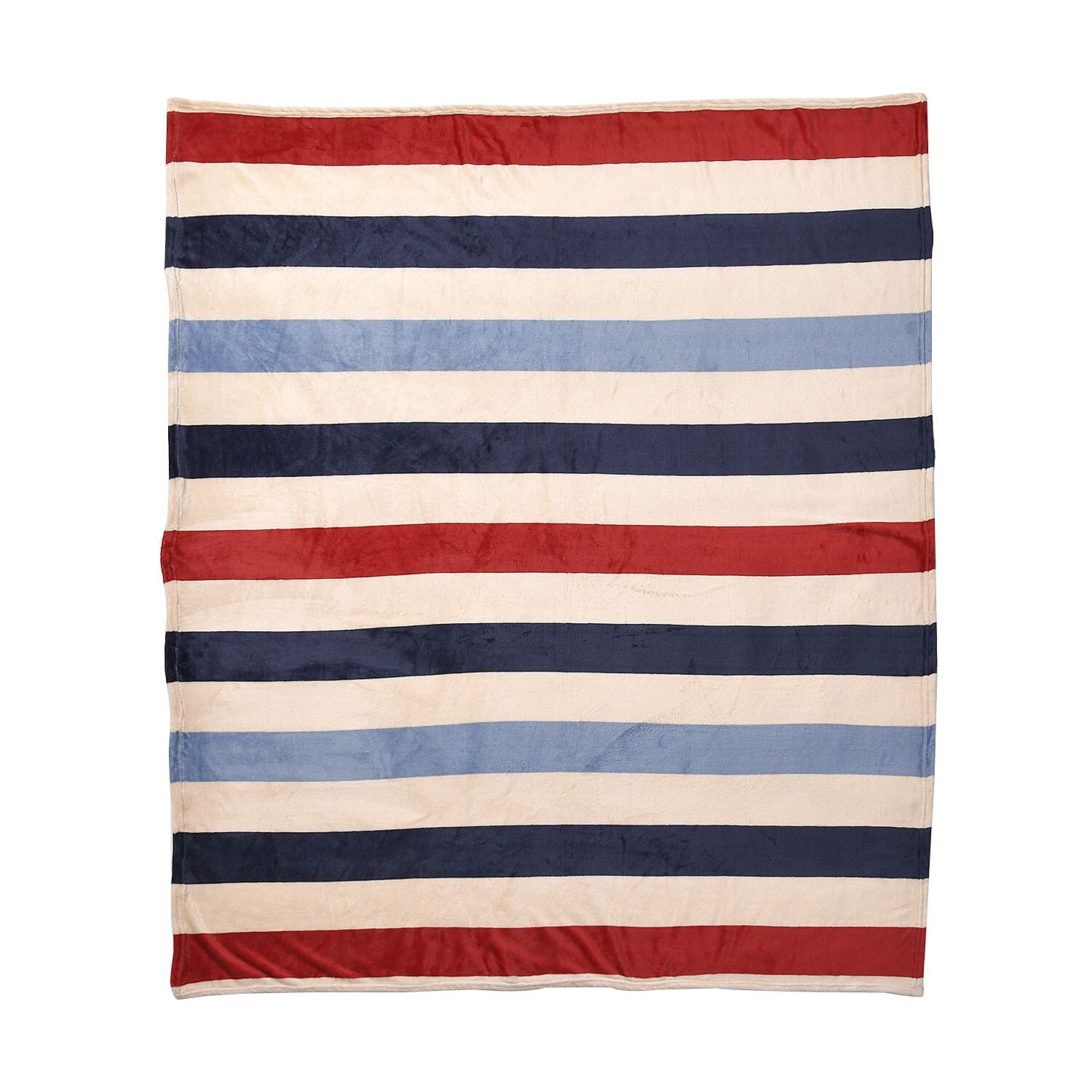 Super Soft Multi Colour Stripe Pattern Big Size Blanket (200x150 cm) - Multi