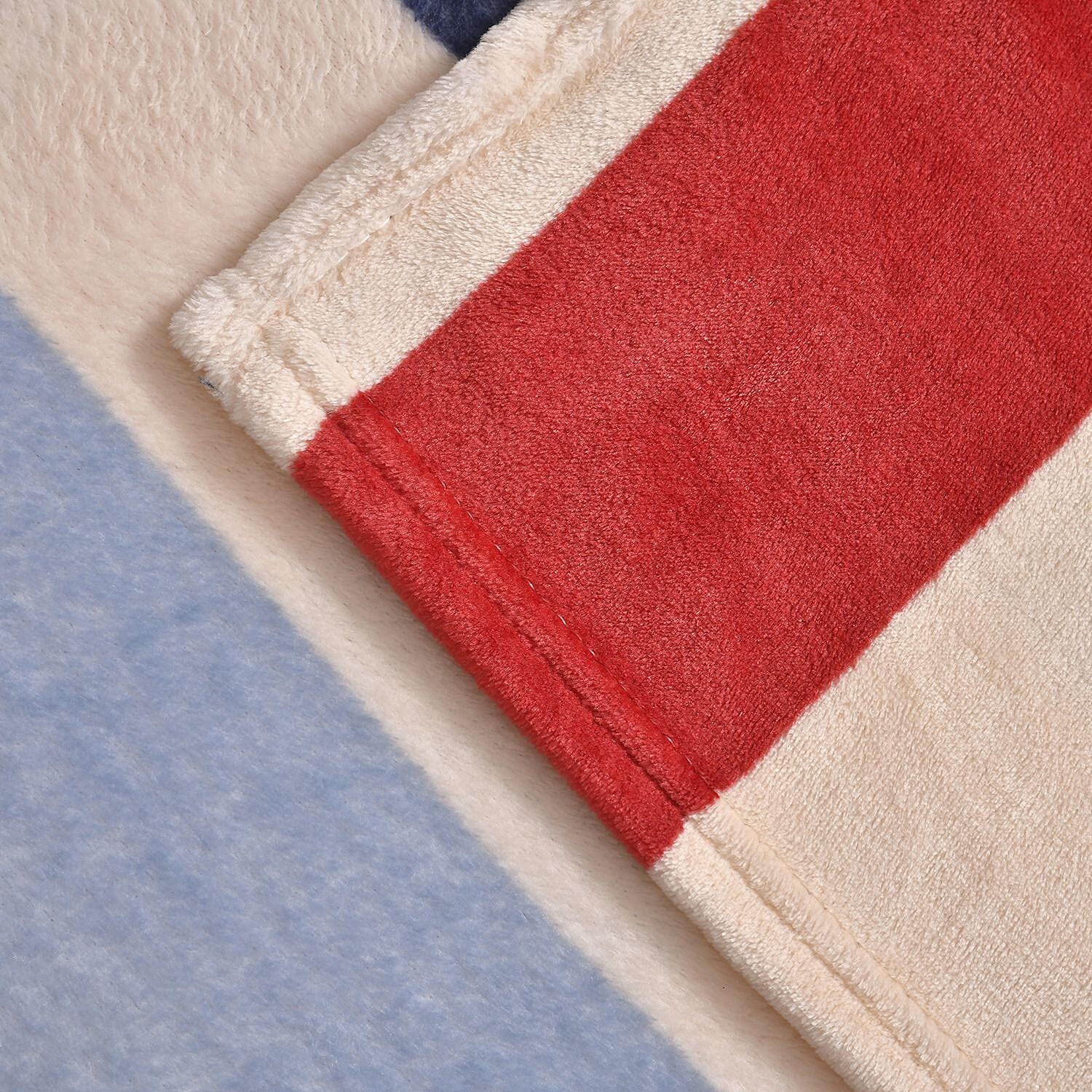 Super Soft Multi Colour Stripe Pattern Big Size Blanket (200x150 cm) - Multi