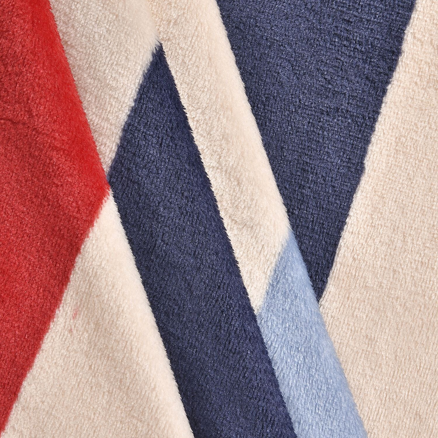 Super Soft Multi Colour Stripe Pattern Big Size Blanket (200x150 cm) - Multi