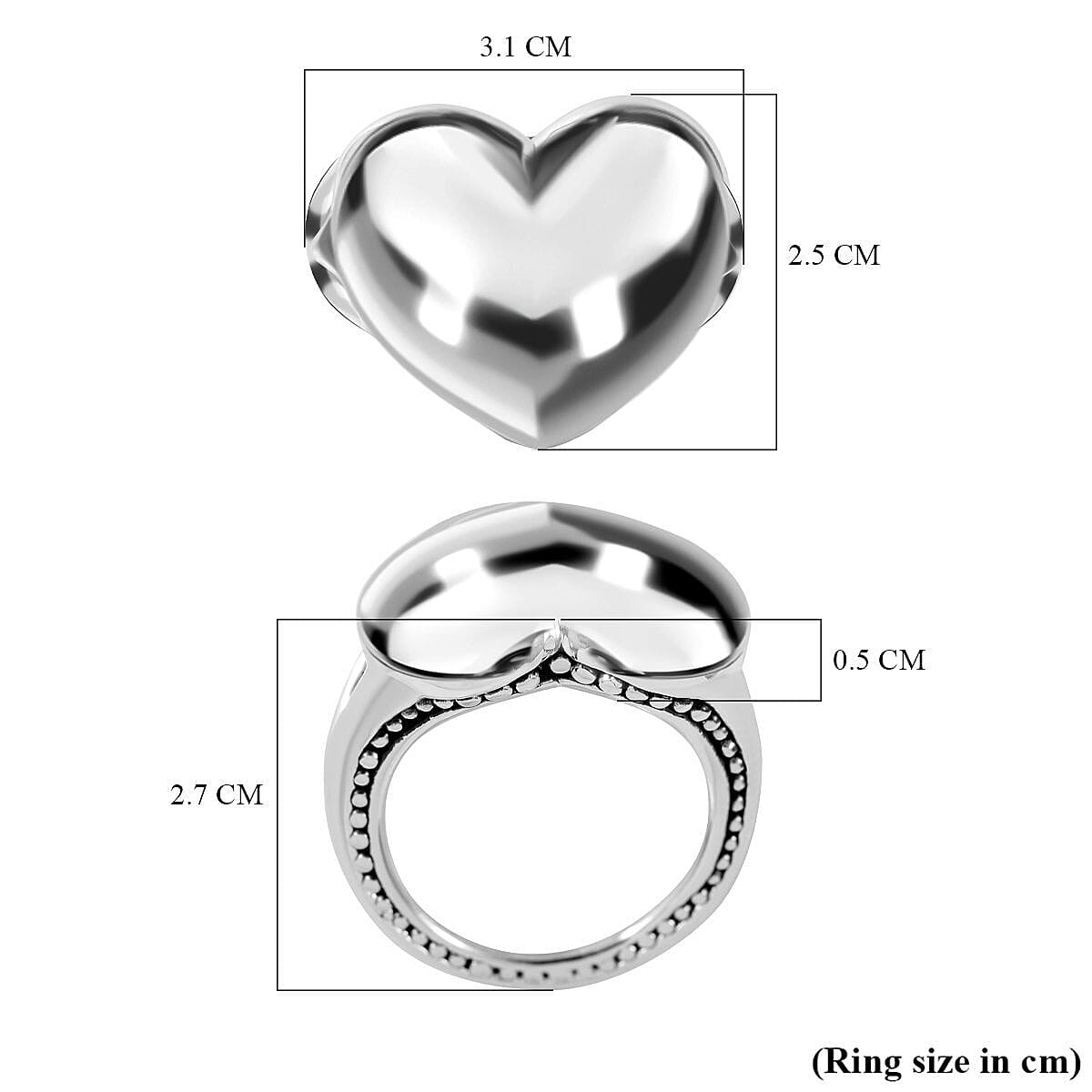 Sterling Silver Heart Ring