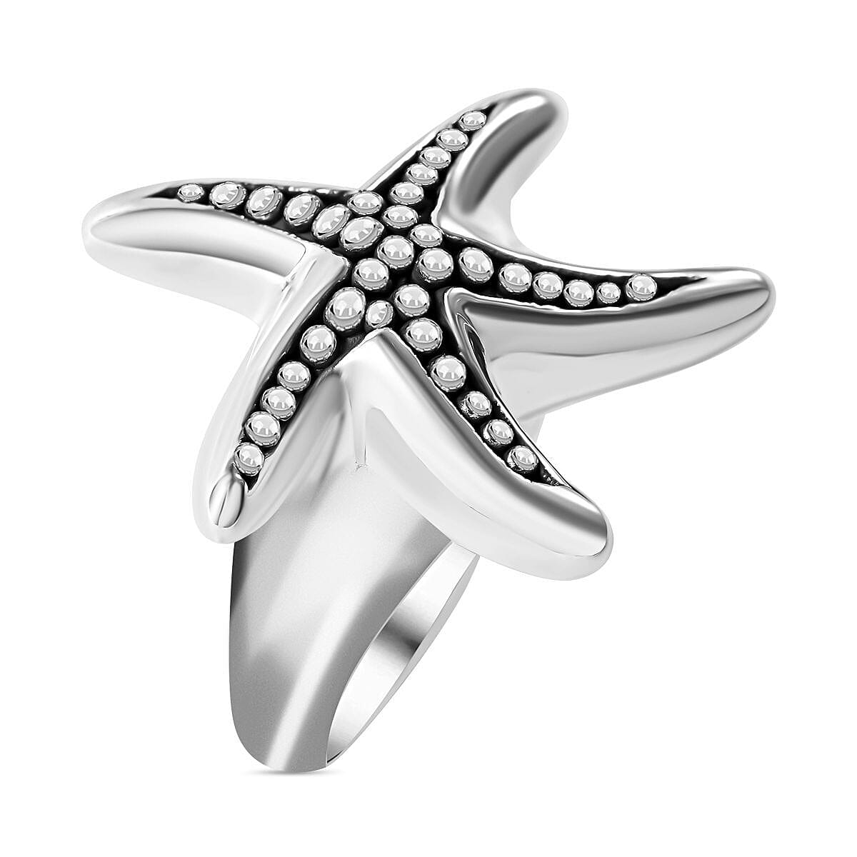 Sterling Silver Starfish Ring