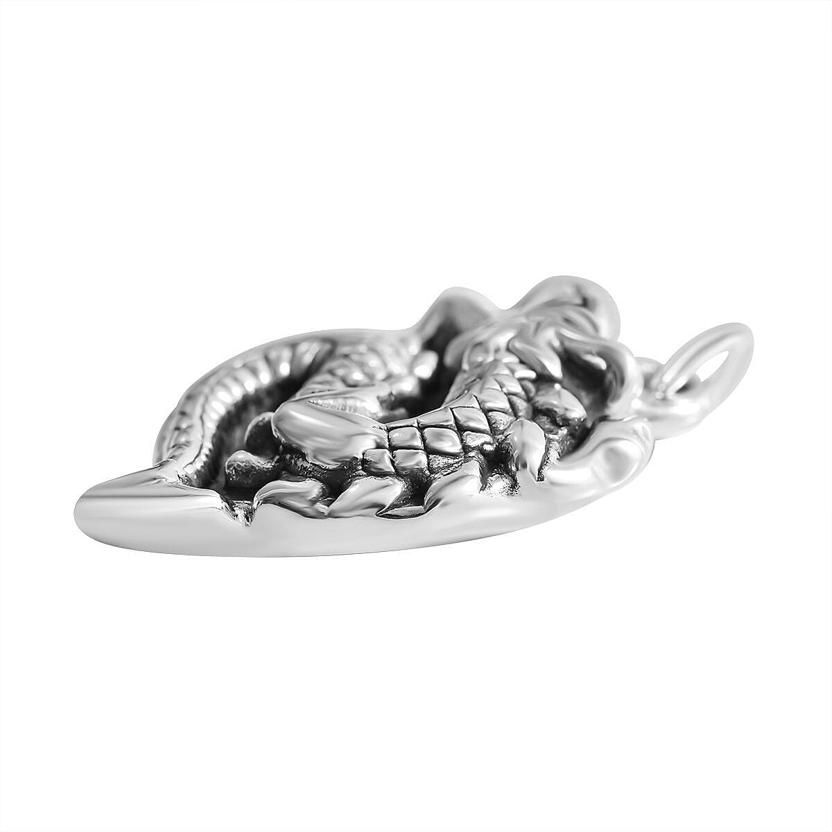 Sterling Silver Dragon Pendant, Silver Wt 6 Gms