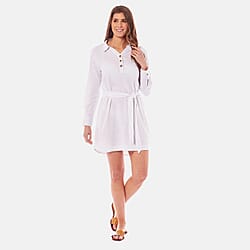 Linen Dress (Size 1x1 cm) - Navy