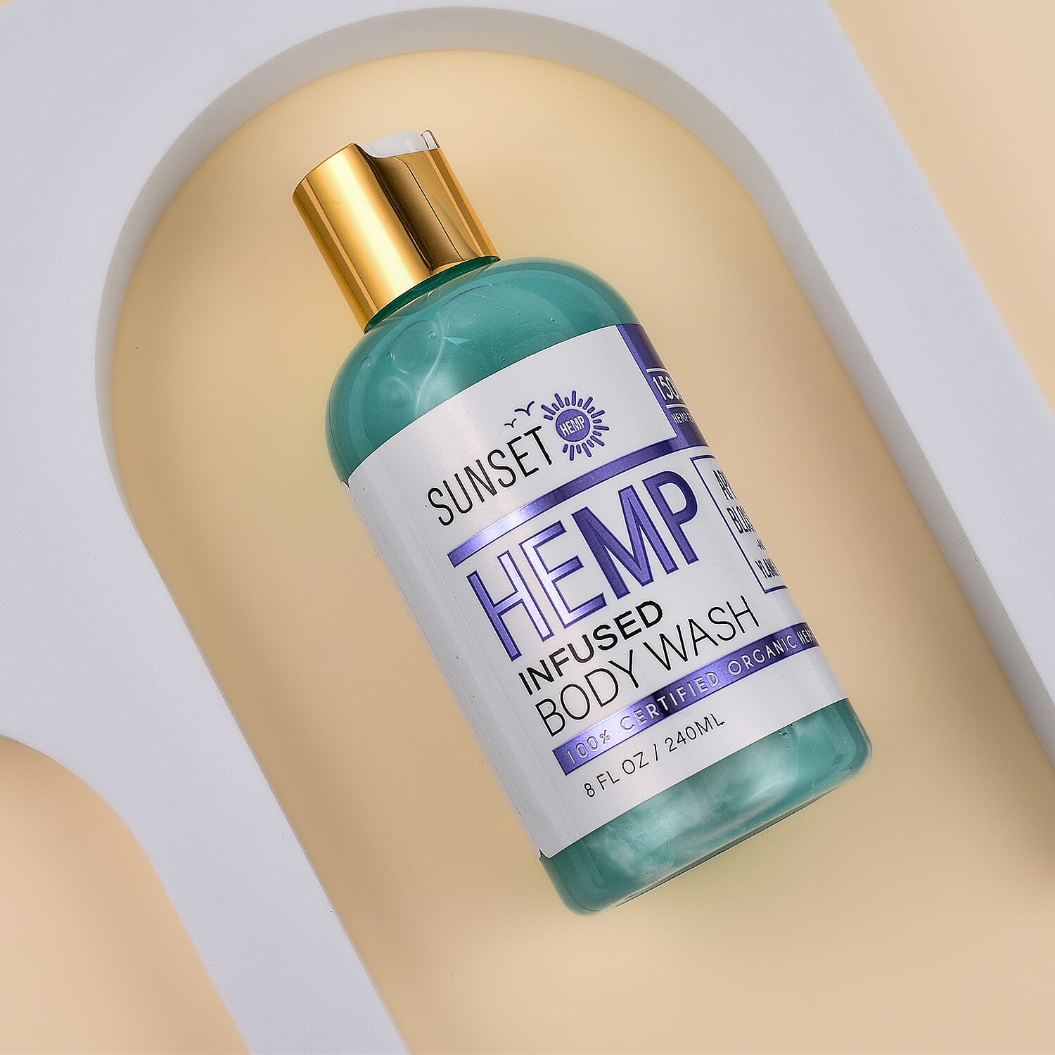 Sunset : Hemp Infused Body Wash 150MG - Apple Blossom & Ylang Ylang 240ml