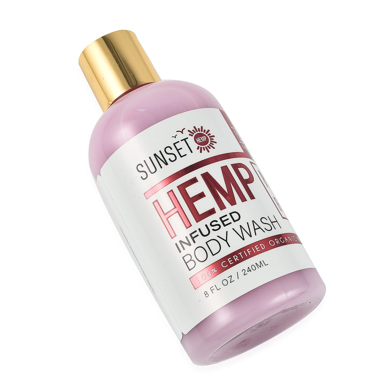 Sunset - Hemp Infused Body Wash 150mg - Plum - Freesia 240ml