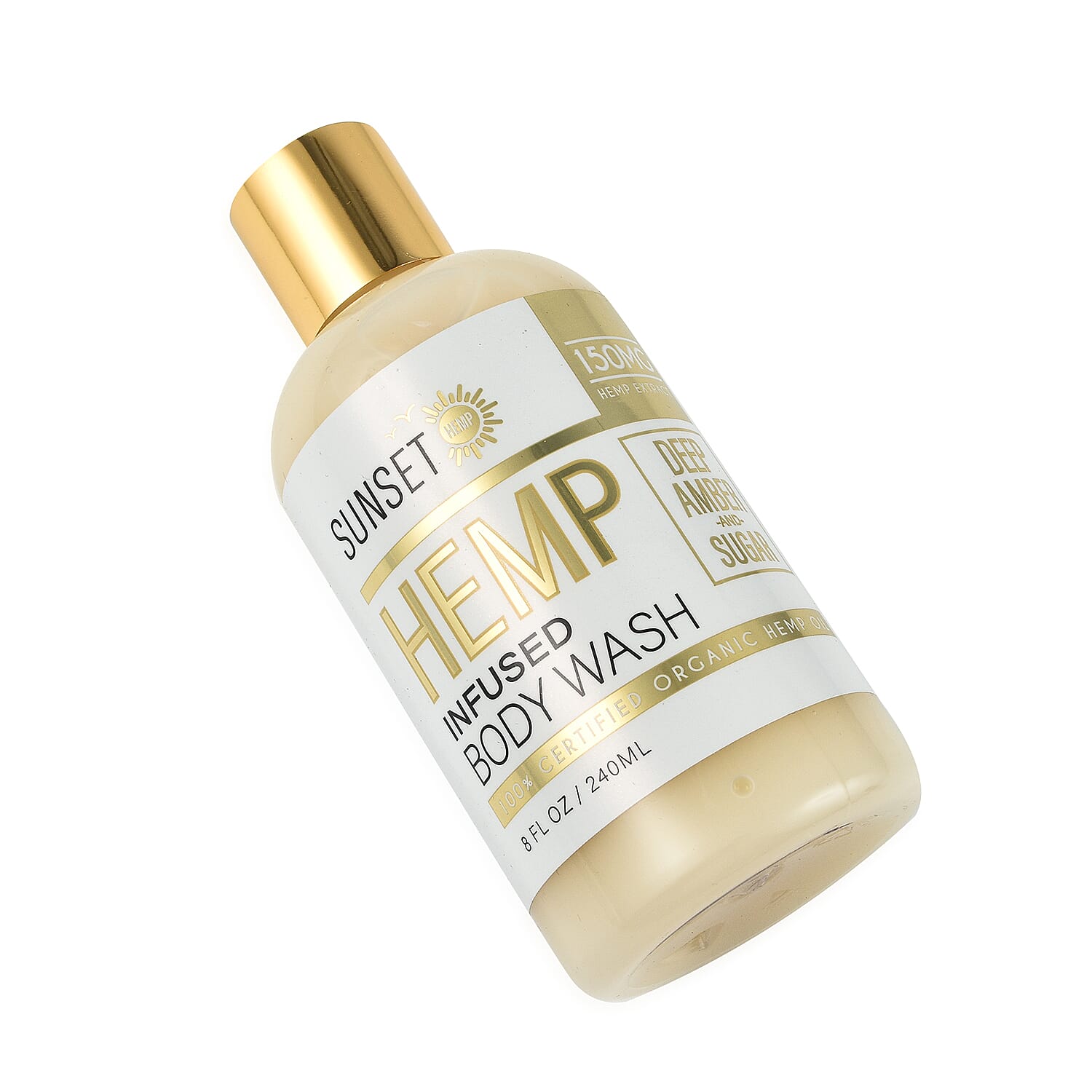 Sunset - Hemp Infused Body Wash 150mg -Deep Amber & Sugar 240ml