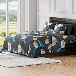 Cotton Solid Sheet (Size 200x1 cm) - Blue & Blue