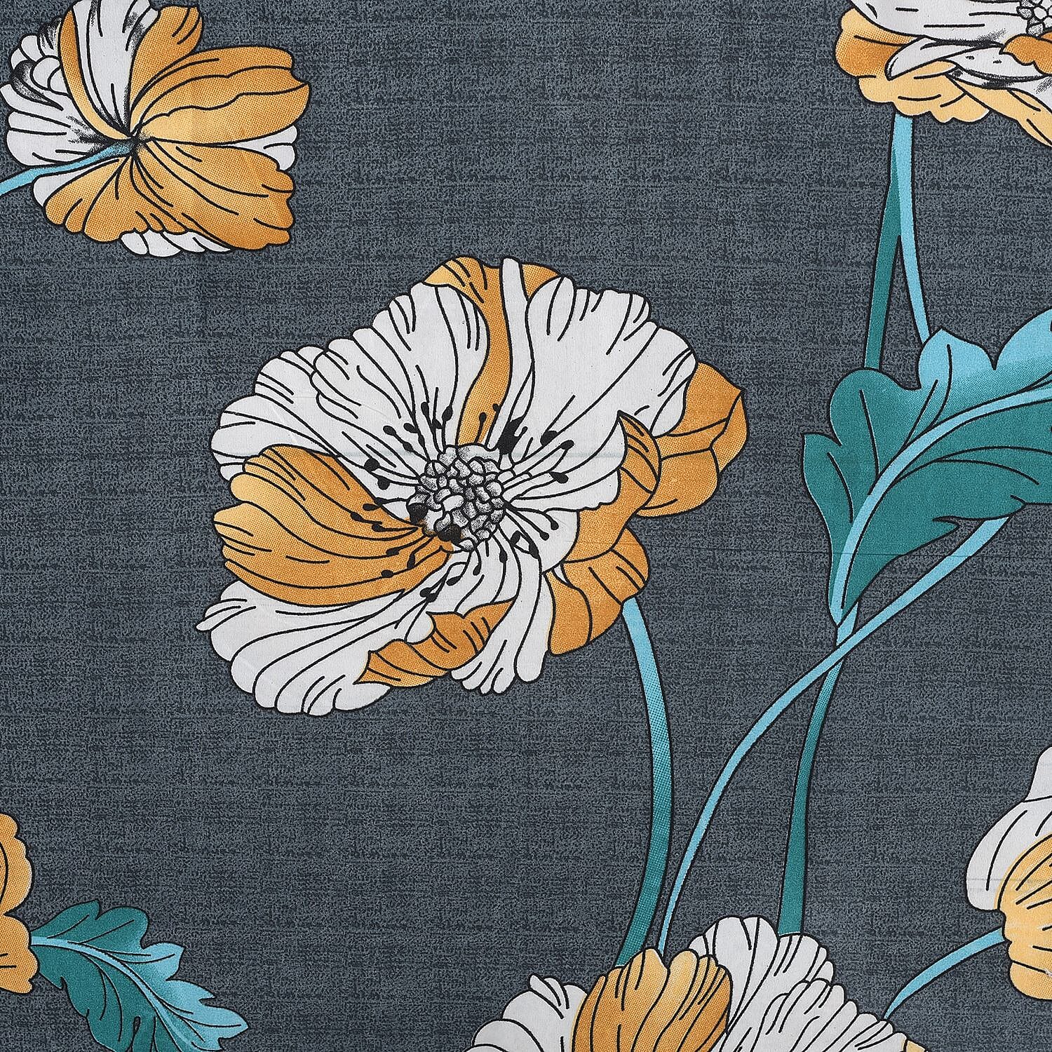 Cotton Solid Sheet (Size 200x1 cm) - Blue & Blue