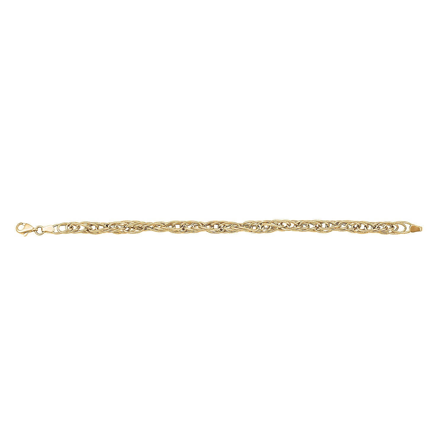 Designer Closeout - 10K Yellow Gold Bracelet (Size - 7.5) with Lobster Clasp, Gold Wt. 4.49 Gms