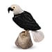 Tucson Find - Gem Decor Eagle Bird Figurine (Length 4 cm, Height - 9.5 Cm) - Black